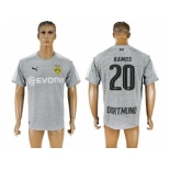 Dortmund #20 Ramos Grey Soccer Club Jersey