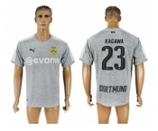 Dortmund #23 Kagawa Grey Soccer Club Jersey