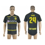 Dortmund #24 Sarr Away Soccer Club Jersey