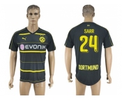 Dortmund #24 Sarr Away Soccer Club Jersey