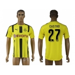 Dortmund #27 Castro Home Soccer Club Jersey