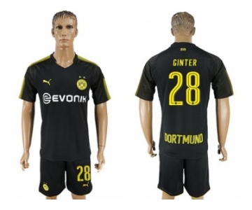 Dortmund #28 Ginter Away Soccer Club Jersey