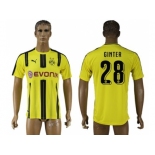 Dortmund #28 Ginter Home Soccer Club Jersey