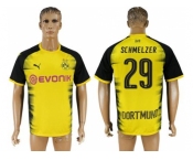 Dortmund #29 Schmelzer Yellow Soccer Club Jersey