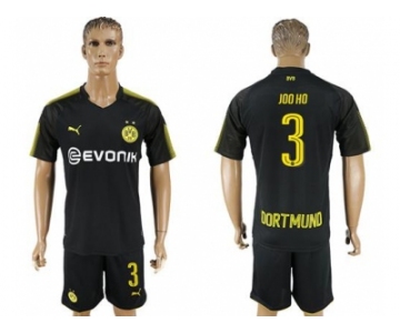 Dortmund #3 Joo Ho Away Soccer Club Jersey