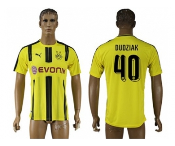 Dortmund #40 Dudziak Home Soccer Club Jersey