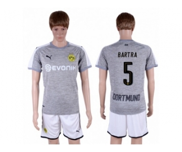 Dortmund #5 Bartra Grey Soccer Club Jersey