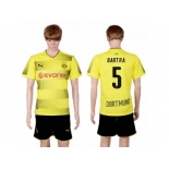 Dortmund #5 Bartra Home Soccer Club Jersey