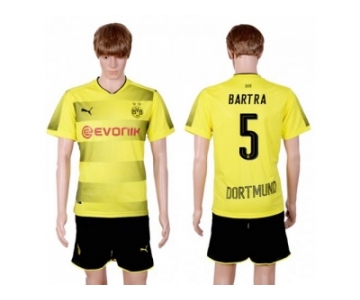 Dortmund #5 Bartra Home Soccer Club Jersey