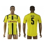 Dortmund #5 Kehl Home Soccer Club Jersey