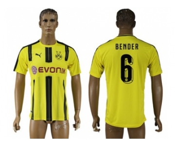 Dortmund #6 Bender Home Soccer Club Jersey