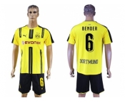 Dortmund #6 Bender Home Soccer Club Jerseys