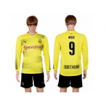 Dortmund #9 MOR Home Long Sleeves Soccer Club Jersey