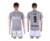 Dortmund #9 Mor Grey Soccer Club Jersey