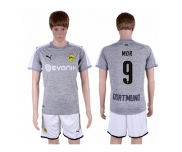 Dortmund #9 Mor Grey Soccer Club Jersey