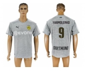 Dortmund #9 Yarmolenko Grey Soccer Club Jersey