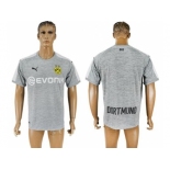 Dortmund Blank Grey Soccer Club Jersey