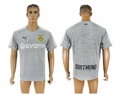 Dortmund Blank Grey Soccer Club Jersey