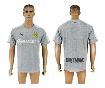 Dortmund Blank Grey Soccer Club Jersey