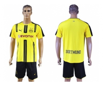 Dortmund Blank Home Soccer Club Jerseys