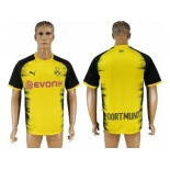 Dortmund Blank Yellow Soccer Club Jersey