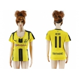 Women's Dortmund #11 Reus Home Soccer Club Jersey1