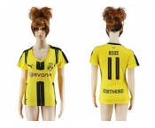 Women's Dortmund #11 Reus Home Soccer Club Jersey1