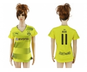 Women's Dortmund #11 Reus Home Soccer Club Jersey