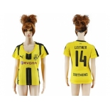 Women's Dortmund #14 Leitner Home Soccer Club Jersey1