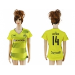 Women's Dortmund #14 Leitner Home Soccer Club Jersey