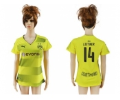 Women's Dortmund #14 Leitner Home Soccer Club Jersey