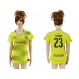 Women's Dortmund #23 Kagawa Home Soccer Club Jersey