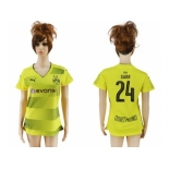 Women's Dortmund #24 Sarr Home Soccer Club Jersey