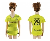 Women's Dortmund #29 Schmelzer Home Soccer Club Jersey