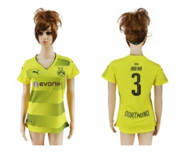 Women's Dortmund #3 Joo Ho Home Soccer Club Jersey