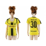 Women's Dortmund #30 Passlack Home Soccer Club Jersey1