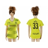 Women's Dortmund #33 Weigl Home Soccer Club Jersey