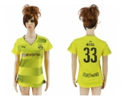 Women's Dortmund #33 Weigl Home Soccer Club Jersey