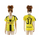 Women's Dortmund #37 Durm Home Soccer Club Jersey1