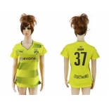 Women's Dortmund #37 Durm Home Soccer Club Jersey