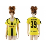 Women's Dortmund #39 Bonmann Home Soccer Club Jersey1