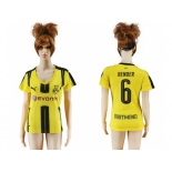 Women's Dortmund #6 Bender Home Soccer Club Jersey1