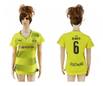 Women's Dortmund #6 Bender Home Soccer Club Jersey