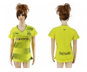 Women's Dortmund Blank Home Soccer Club Jersey