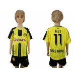 Dortmund #11 Reus Home Kid Soccer Club Jersey1