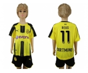 Dortmund #11 Reus Home Kid Soccer Club Jersey1