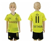 Dortmund #11 Reus Home Kid Soccer Club Jersey