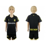 Dortmund Blank Away Kid Soccer Club Jersey