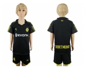 Dortmund Blank Away Kid Soccer Club Jersey