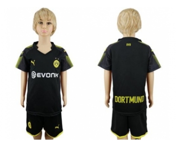 Dortmund Blank Away Kid Soccer Club Jersey